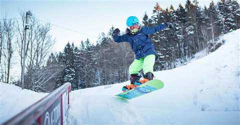 Foto van de skipiste in Tveit