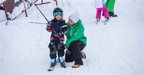 Foto van de skipiste in Tveit